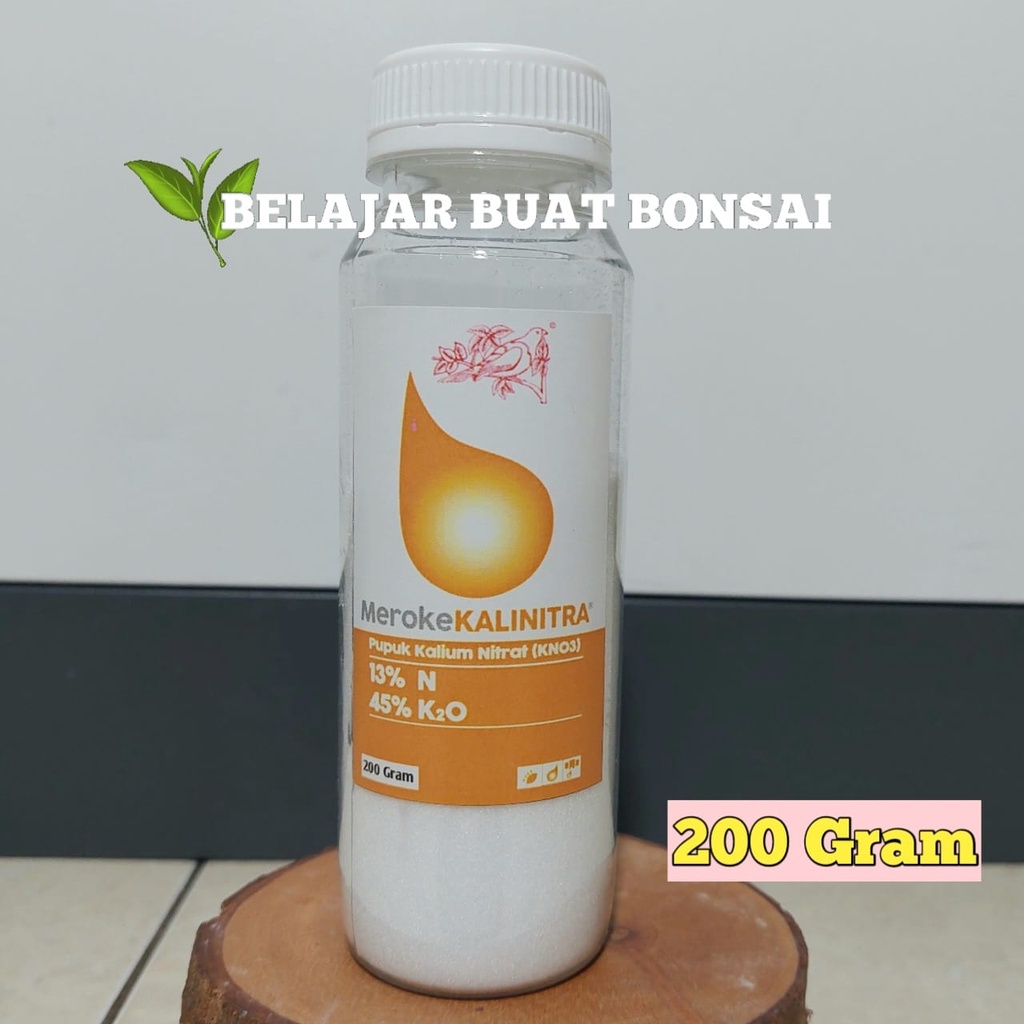 Pupuk Meroke KALINITRA Kemasan Repack 200 Gram KALIUM NITRAT KNO3