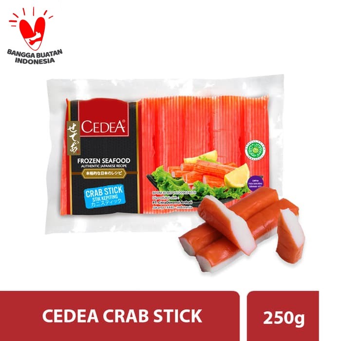 CRAB STICK CEDEA 250R ISI 16 HALAL STIK KEPITING AUTHENTIC JAPANESE RECIPE