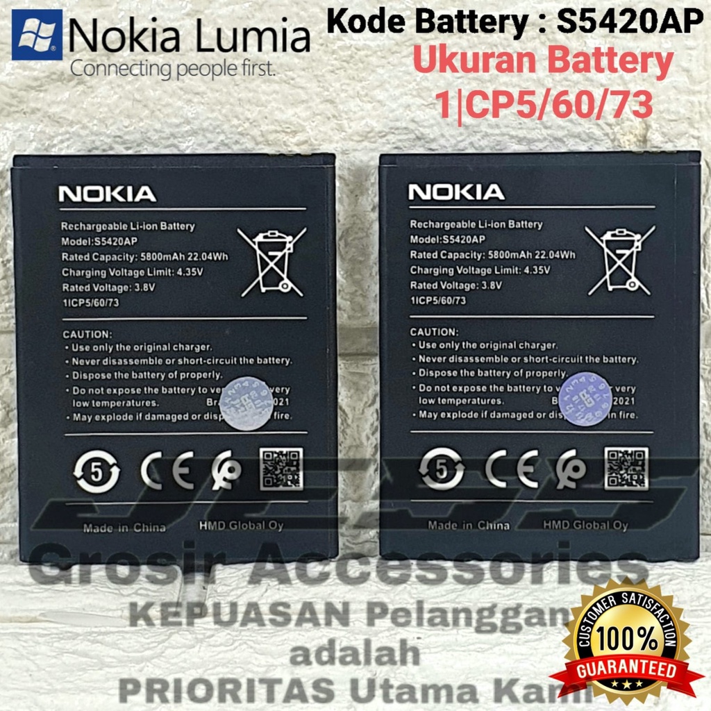 Baterai Battery Original NOKIA C1 2020 - Nokia TA-1165 - Nokia C 1 Android Kode Batre S5420AP