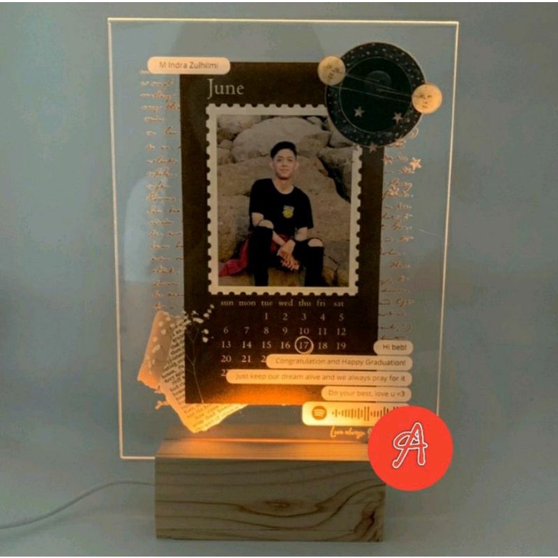 KADO UNIK HADIAH LAMPU TIDUR CUSTOM KPOP BTS BT21 EXO ULANG TAHUN GIFT PACAR DEKORASI KAMAR MINIMLIS-Custom printing