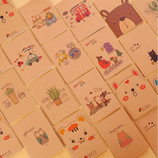 

CATTY NOTEBOOK MINI COKLAT MOTIF LUCU - NOTE BOOK MINI IMUT - BUKU TULIS MINI COKLAT VINTAGE
