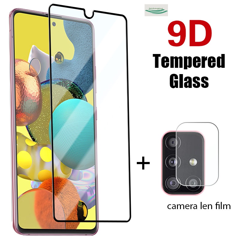 Samsung Galaxy A91 A71 A51 A70 A50 Screen Protector Tempered Glass A21S A70S A50S Back Camera Lens Protector Film