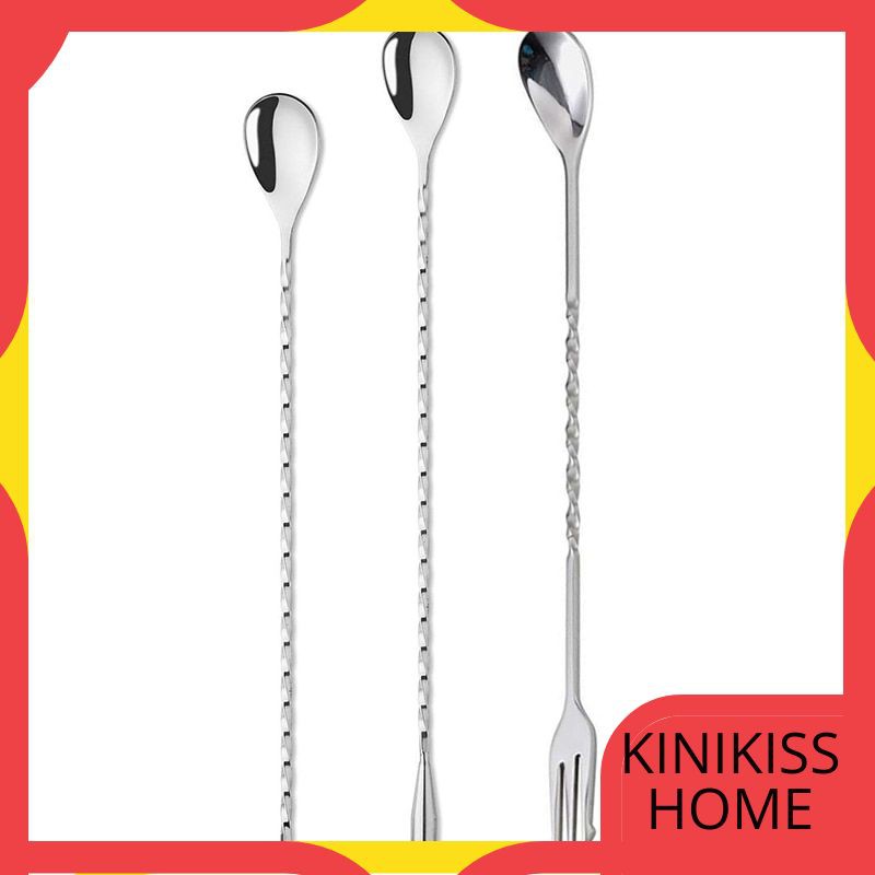 

Cocktail Shaker UPORS 10Pcs/Set Bar Spoon 10/11/12/13 inch Stainless Steel Cocktail Spoon Muddler