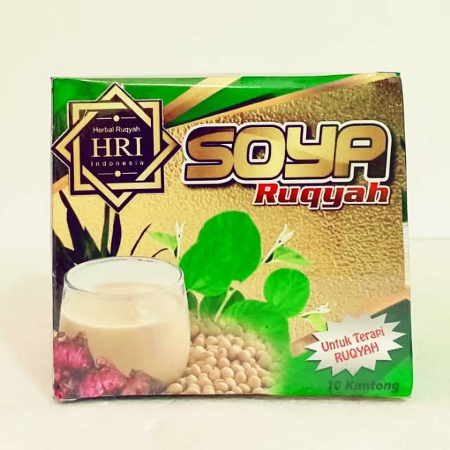 

Teh herbal Soya Ruqyah plus kedelai, pandan, jahe dan daun Bidara