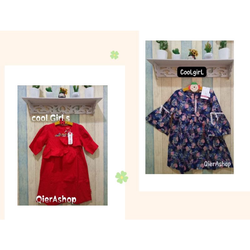 Dress/blouse Anak perempuan cool girl/cool baby/cool kids