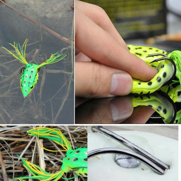 Umpan Buatan Bentuk kodok Soft Lure frog minnow Ikan Gabus