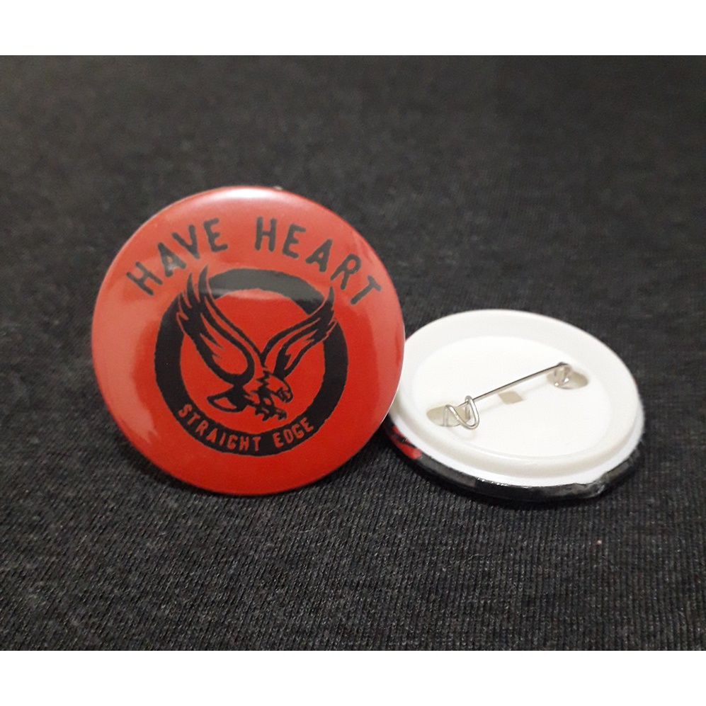 PIN BUTTON 44MM - HAVE HEART