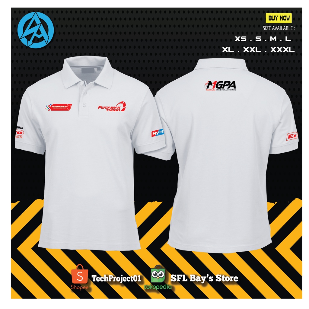 Kaos Kerah Pertamina Mandalika Circuit MGPA MotoGp
