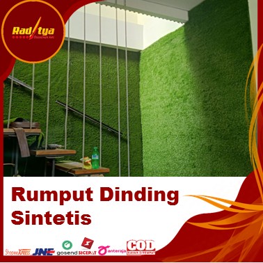 Rumput Dinding Sintetis Ukuran 100x200 Tebal 10mm Untuk Outdoor Dari Raditya Desain Art