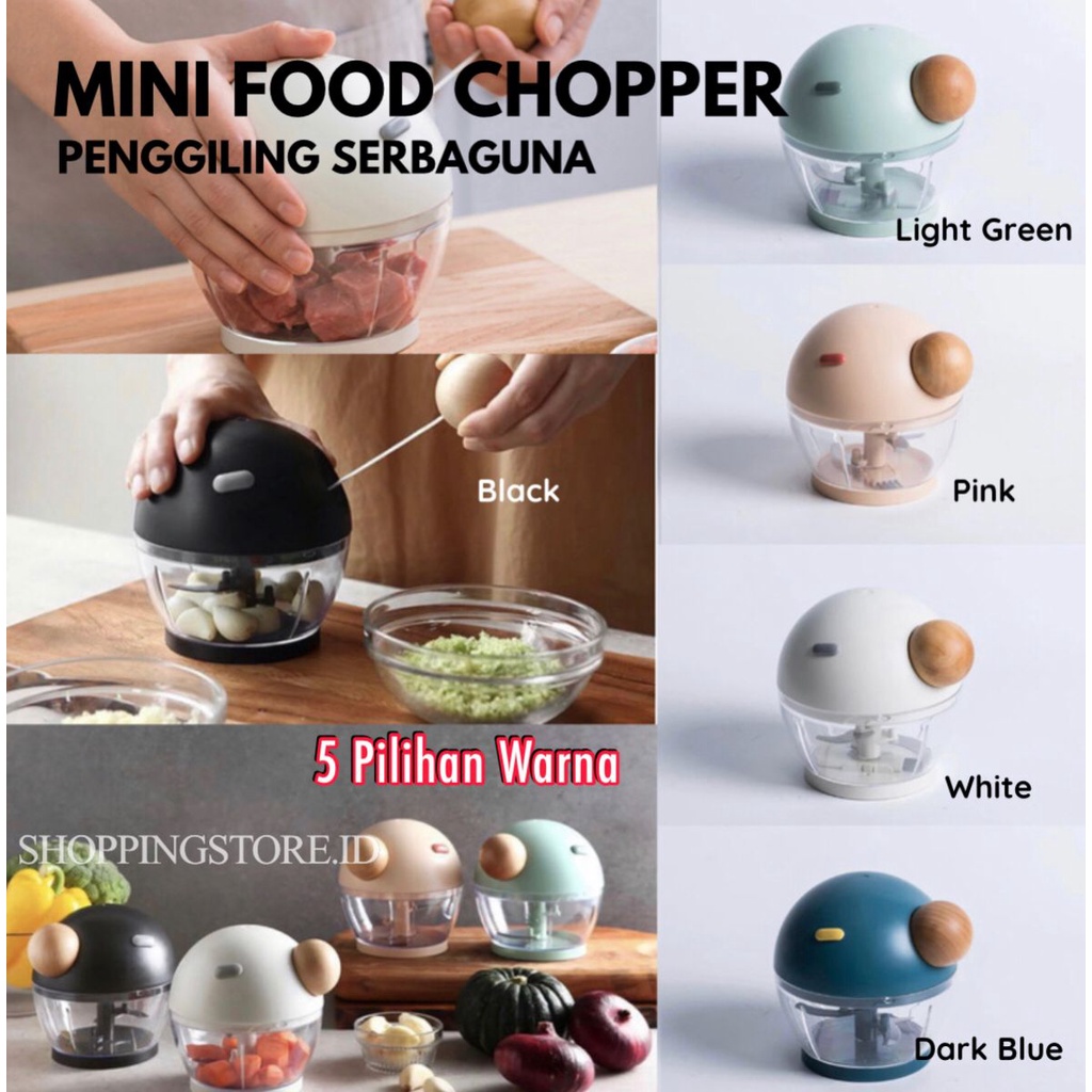 Manual Chopper / Alat Penggiling Manual untuk Daging / Bawang / Sayuran