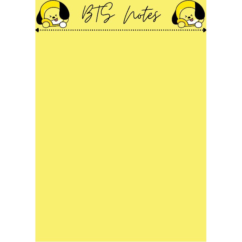 

buku catatan Tema BTS Cartoon