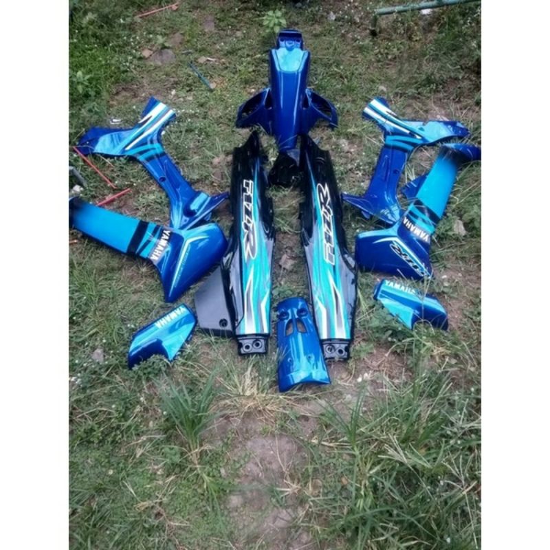 cover body yamaha fiz r halus biru full set fiz r biru full set