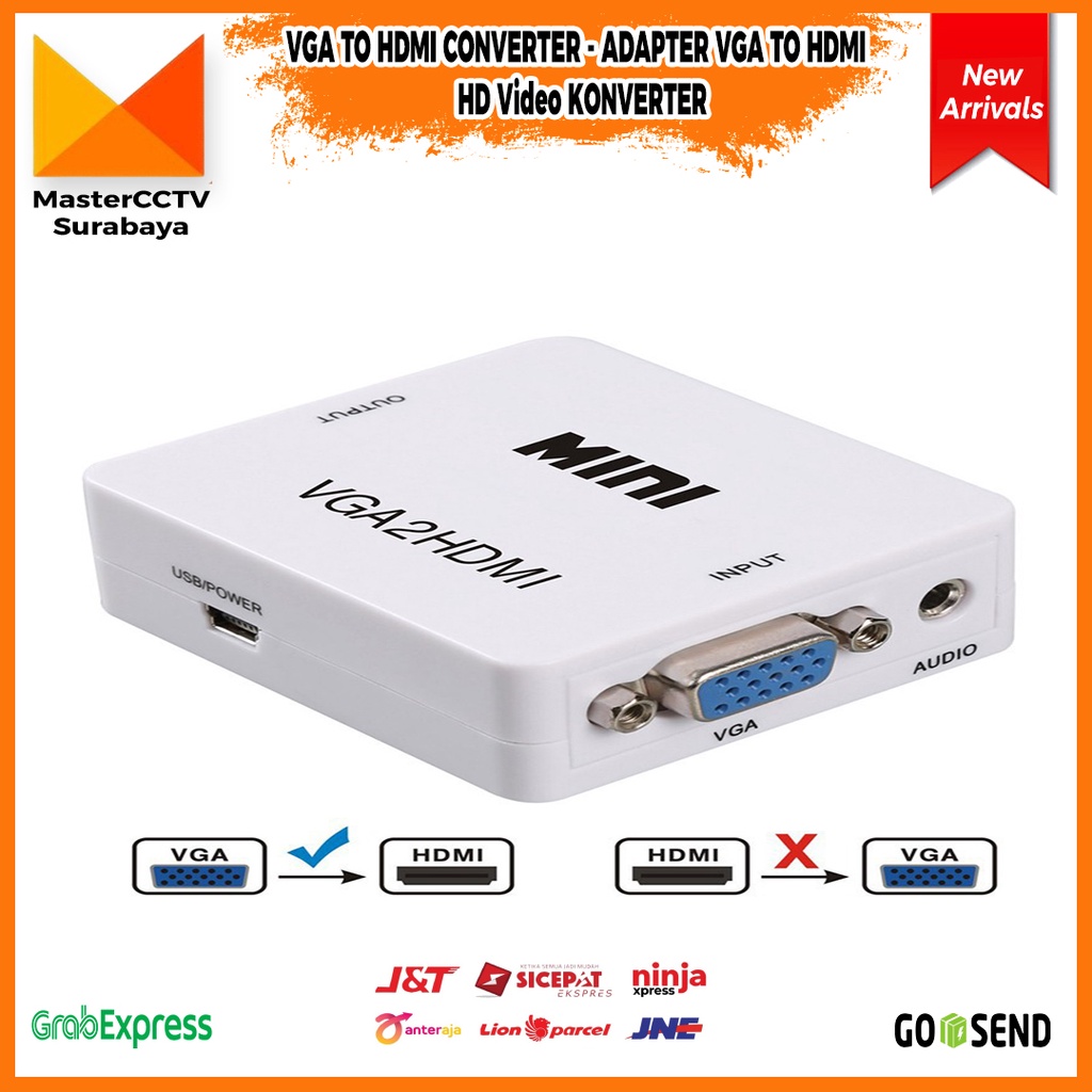 VGA TO HDMI CONVERTER - ADAPTER VGA TO HDMI / HD Video KONVERTER