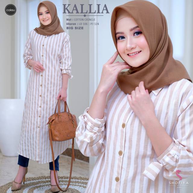 CALLIA LONG TUNIK BIG SIZE BY SHOFIYA