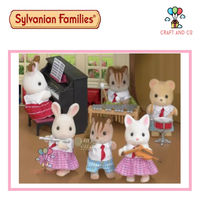 Mainan anak koleksi Sylvanian Families School Music Set EPOCH Japan  51060
