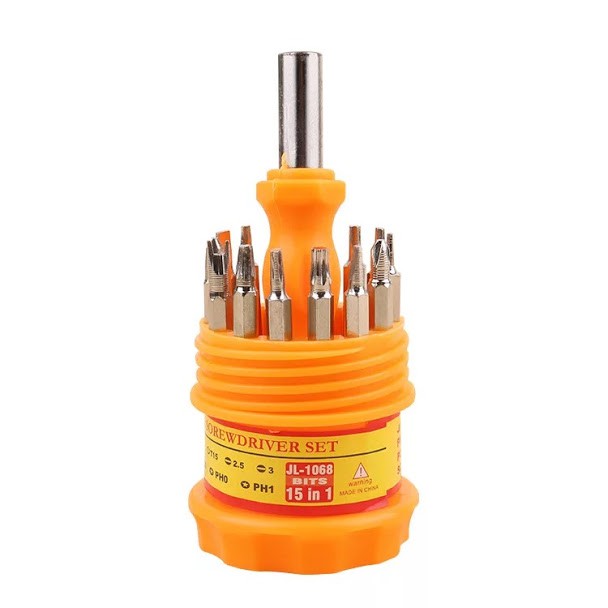 LDS OBENG SET TELUR 15IN1 OBENG SERVICE TOOLS KIT MULTIFUNGSI/SCREWDRIVER SERBAGUNA 15IN1