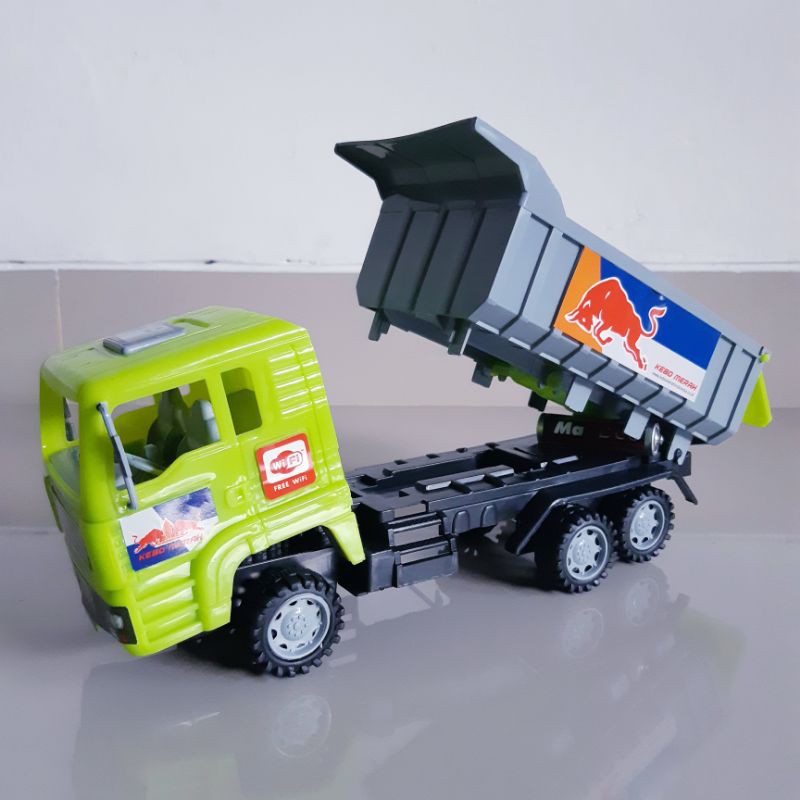 Mainan mobil truck pasir - dump truk angkut edukasi anak