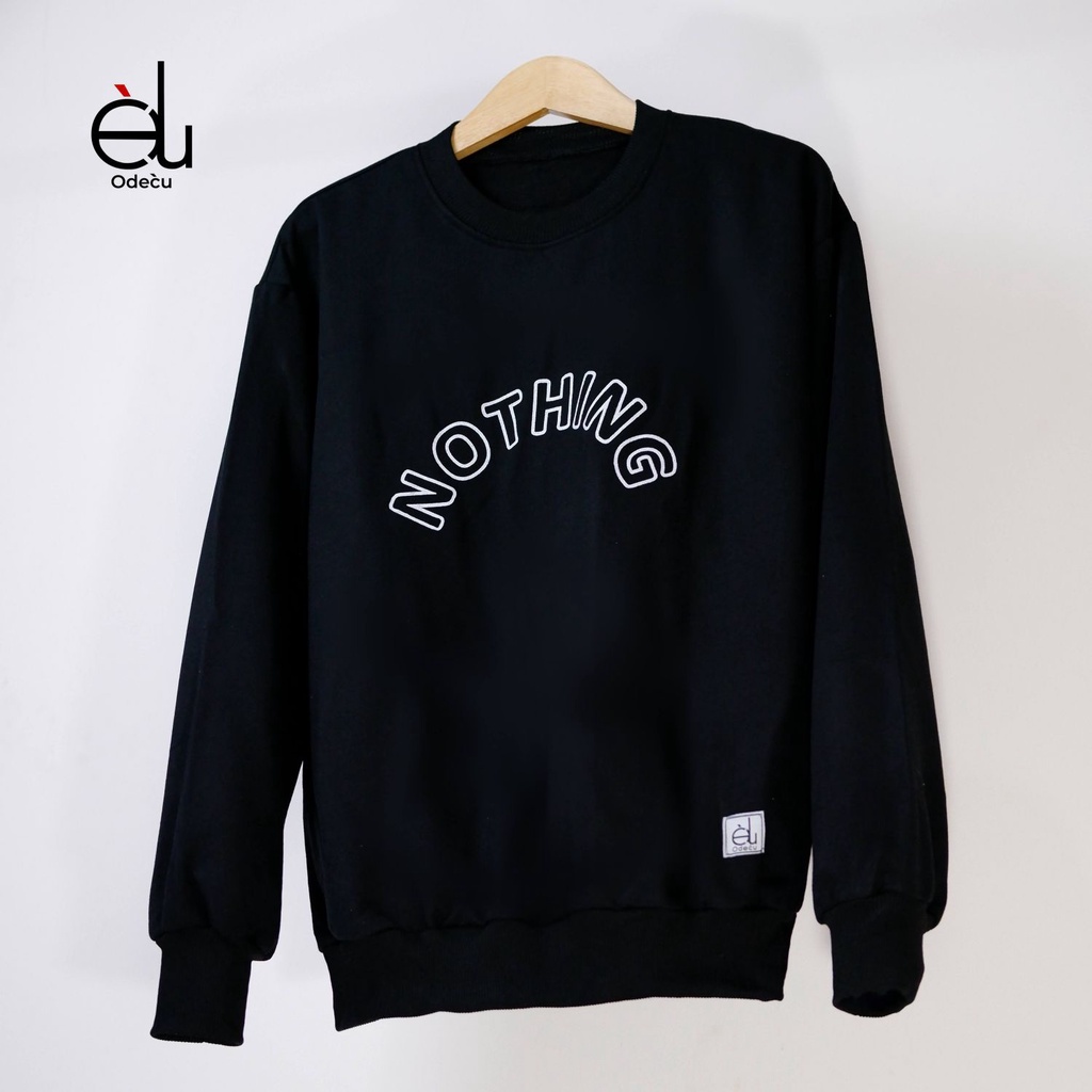 ODECU CREWNECK NOTHING SERIES SWEATER OVERSIZE WANITA PRIA