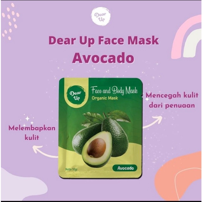 Dear Up Organik Masker 20gr BPOM