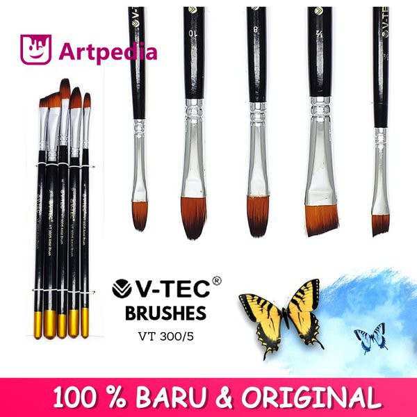 

Terbaru V-Tec Brush VT300 Set 5 - Kuas Lukis Set 5 - Kuas V-Tec Eksklusif