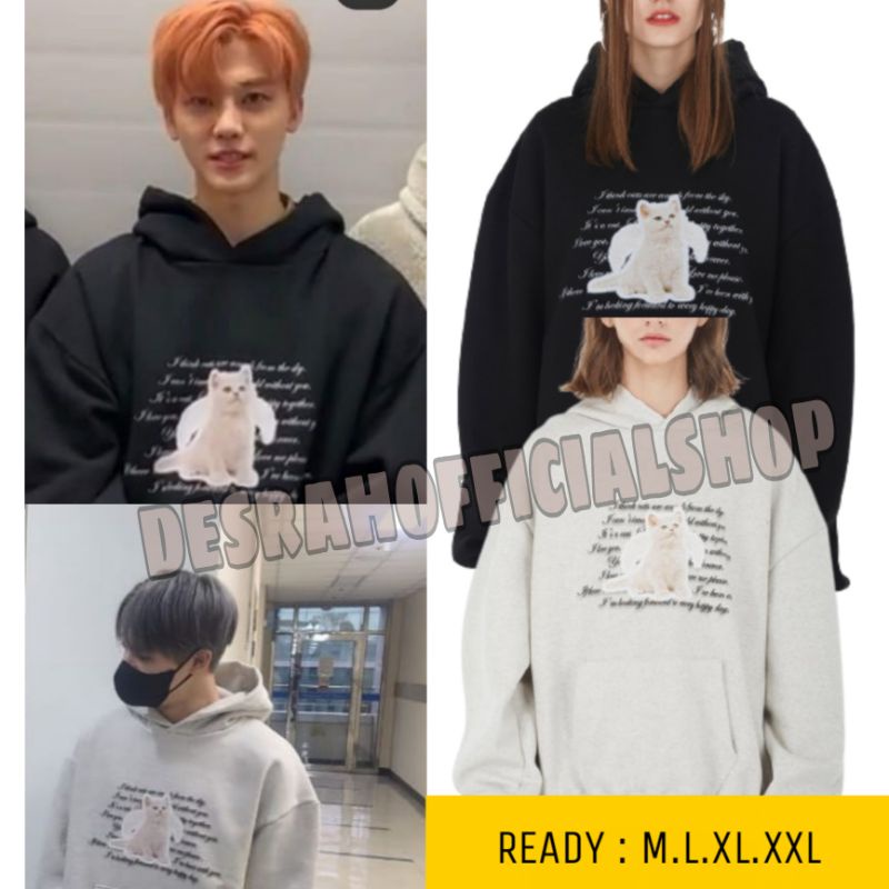 JAKET HOODIE Korean Jaemin zeno ITZAVIBE cat angel VERSI TERBARU 2