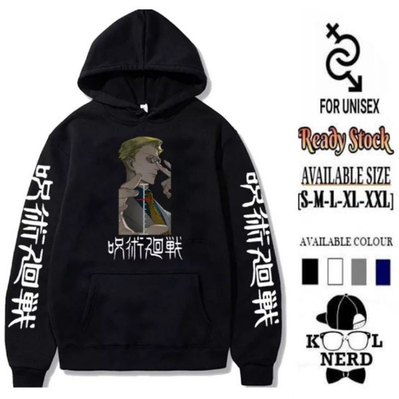 JUJUTSU KAISEN ANIME HOODIE NANAMI KENTO CHARACTER BAHAN FLEECE (READY SIZE S-XXL)