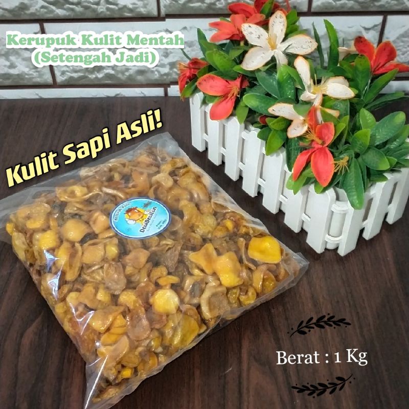 Jual Kerupuk Mentah Krecek Sayur Super 1000 Gram Dorokdok Rambak