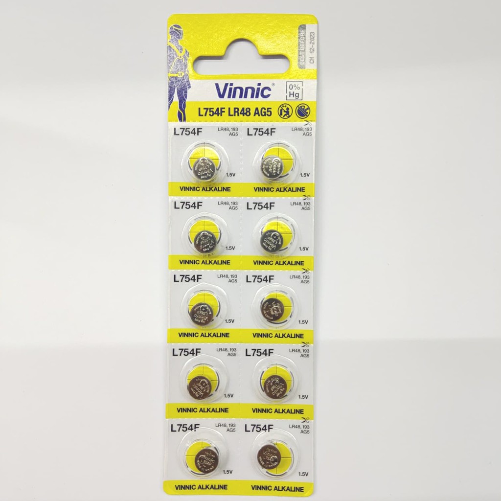 BATERAI BATRE BATTERY BATRAY JAM HEARING AID AG5 AG-5 750 PR48 LR48