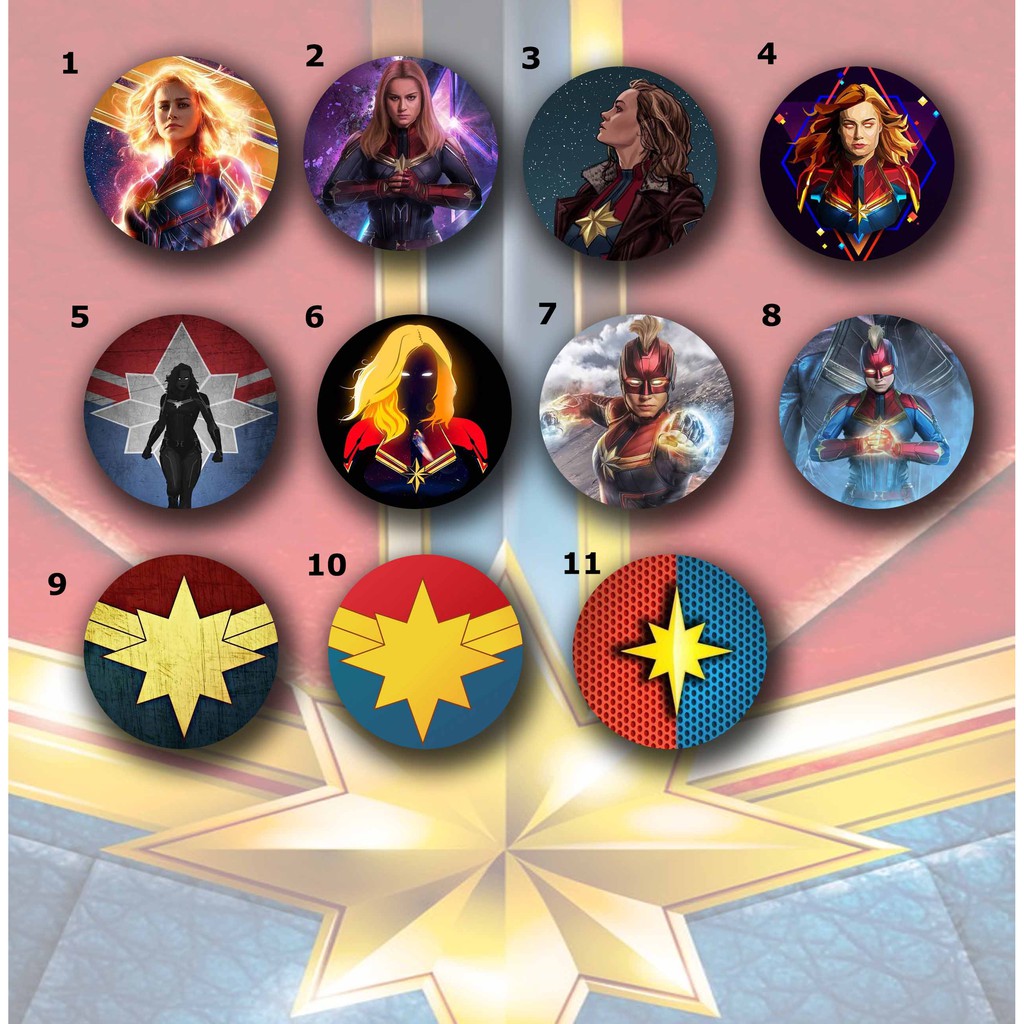Pop Socket Custom Captain Marvel Avengers Iring Shopee Indonesia