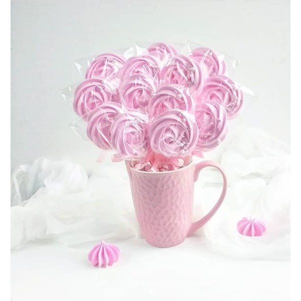 

Lime Rose Swiss Meringue - Maringue