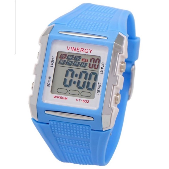 Jam Tangan Watch Vinergy Digital Sport AR VT 632 G Waterproof