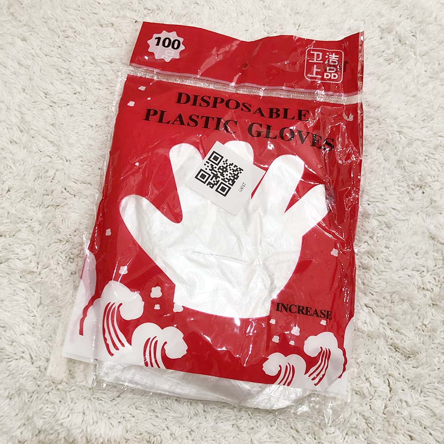 Tangan Plastik/ Disposable Gloves (Isi 10 Pcs= 5pairs)