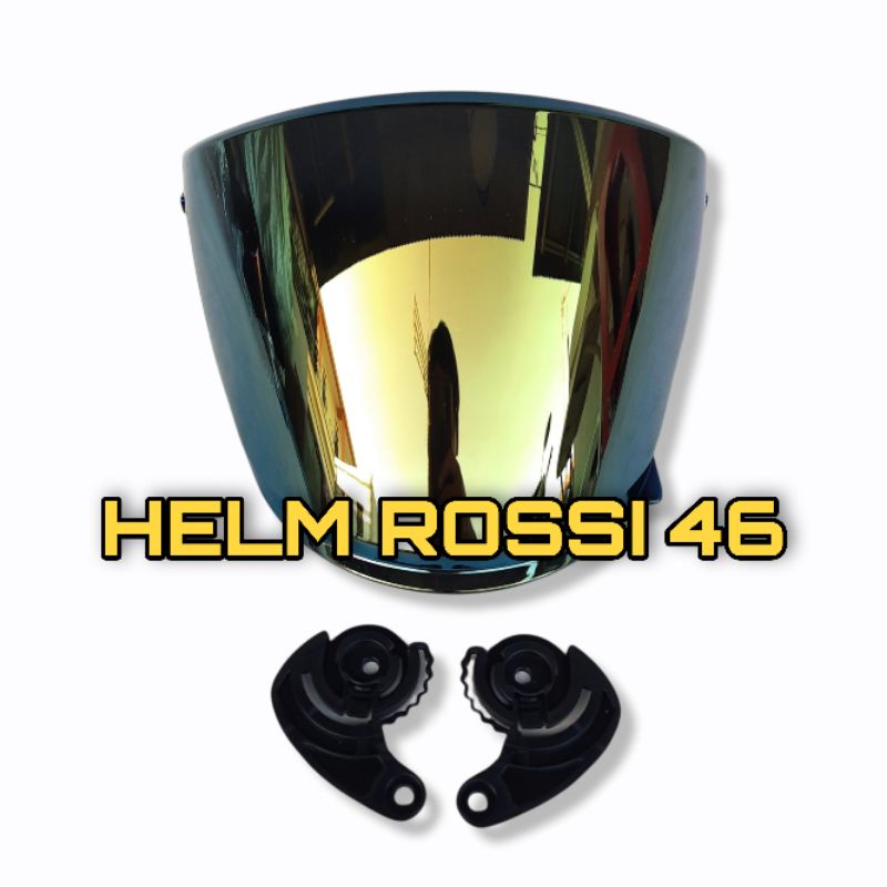 Kaca Visor Venom NHK R6 R 6 FLAT Iridium Silver Blue Gold Chrome Biru Emas Gratis Rachet Sepasang