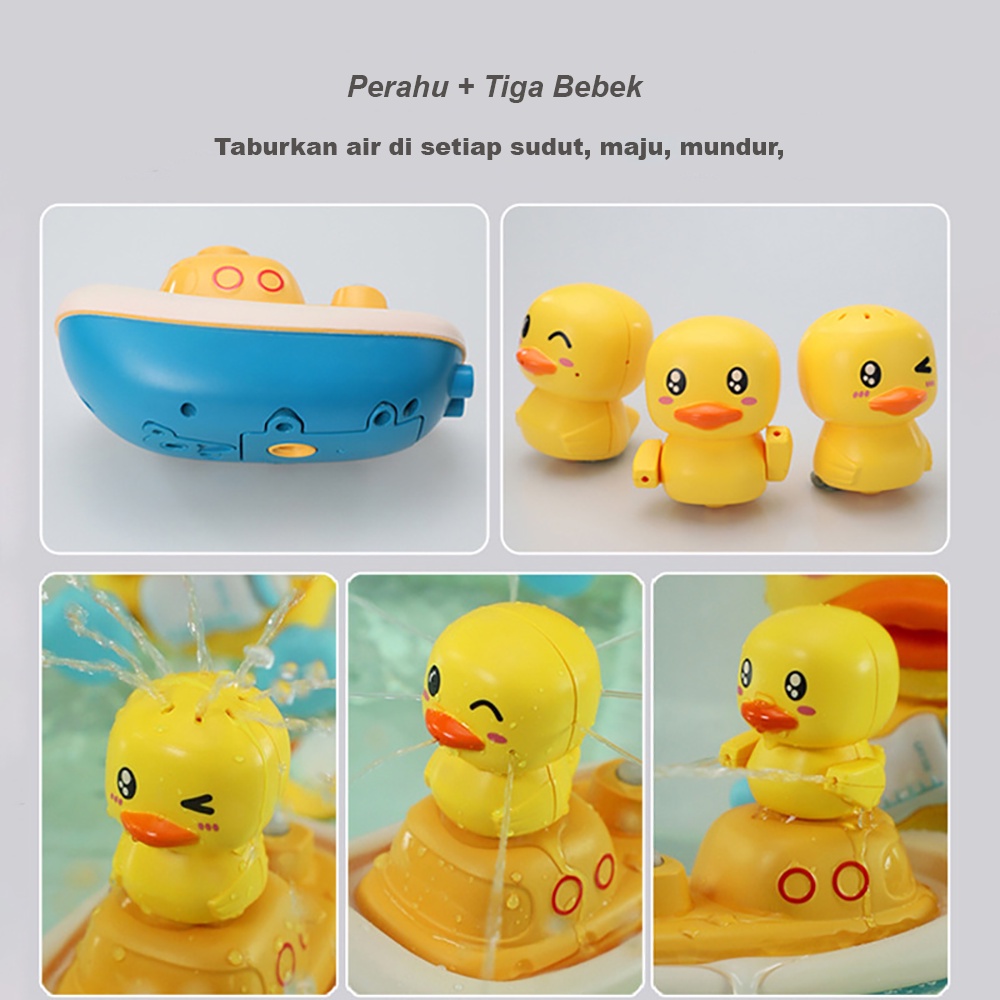LAKOEOFFICIALMALL Bebek Mainan Mandi Anak Bayi Bath Toys With Shower Head-6
