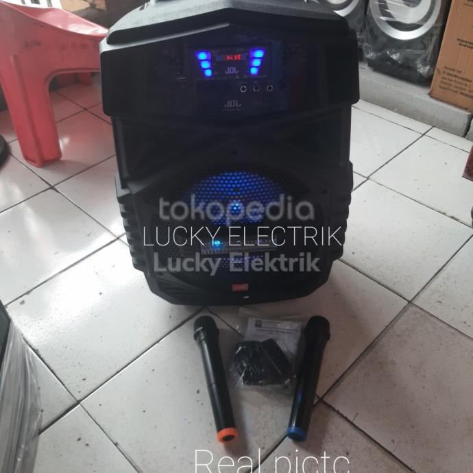 Speaker Portable Jdl Q -15 Speaker Mic Wireless Bluetooth 15Inch Omeriamart