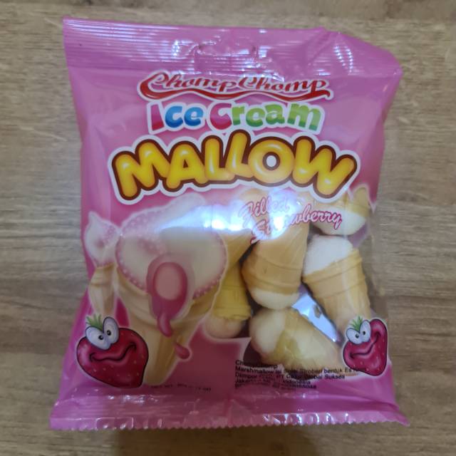 

Chomp Chomp Ice Cream Mallow Filled Strawberry 60g