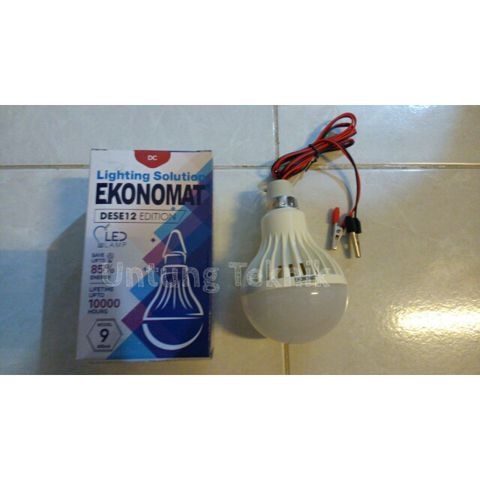 EKONOMAT Lampu LED 9 watt Emergency 12 volt