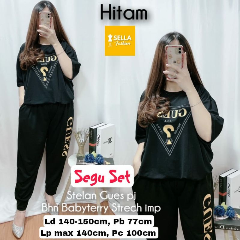 SAGU SET//STELAN ATASAN PENDEK KAOS BABYTERRY HQ