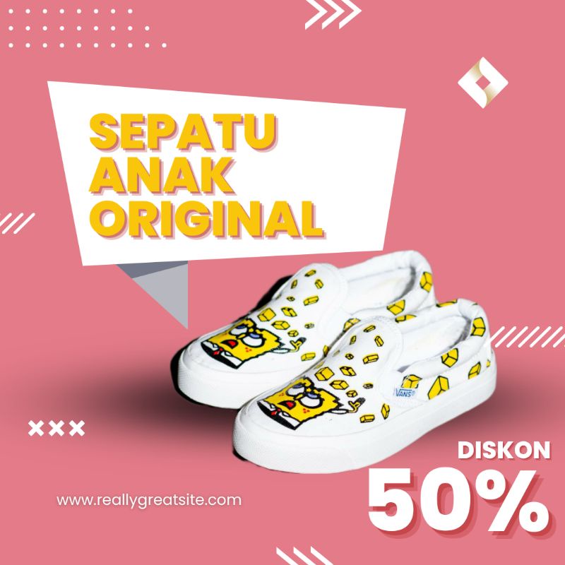 sepatu anak gambar spongebob vans