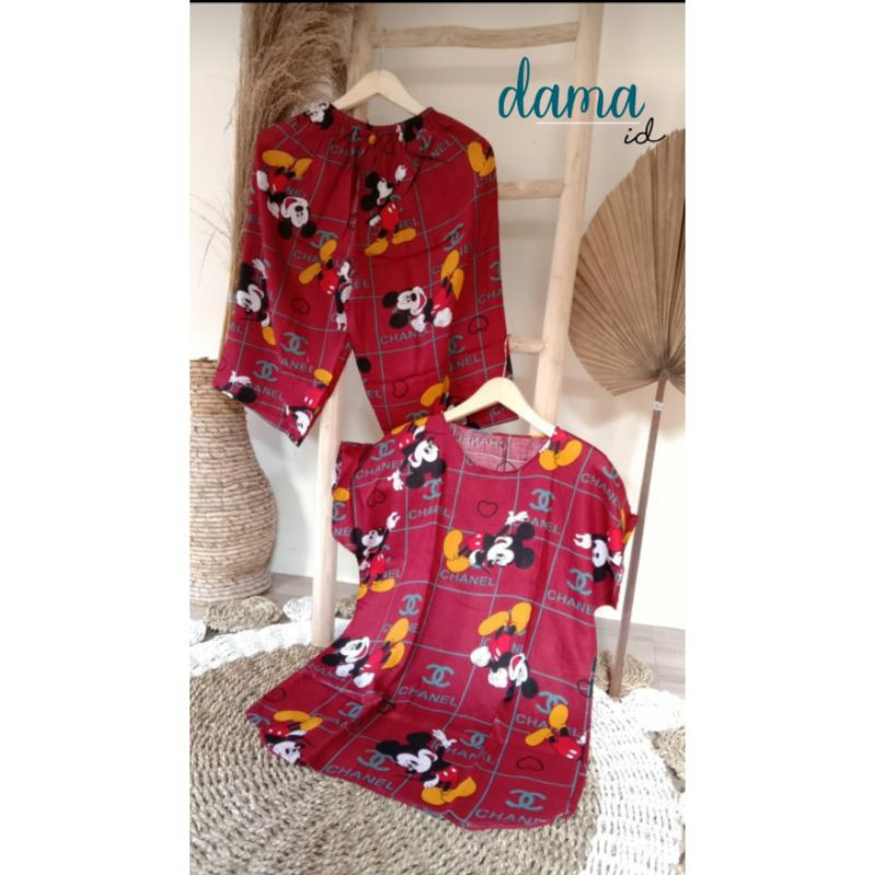 Baby Doll Rayon Celana Pendek // Setelan Celana Pendek Rayon // Pajamas Celana Pendek Rayon