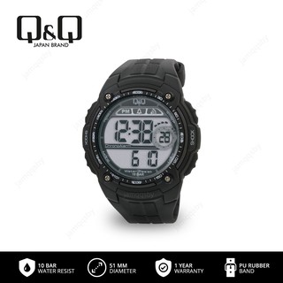 Jam Tangan Pria Q Q M075j001y Original Qnq M075j Rubber Qq M075 Q M 075 Water Resist Box Exclusive Shopee Indonesia