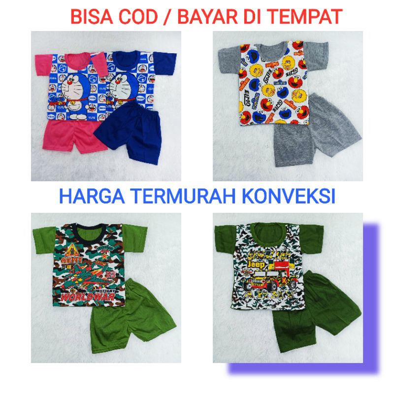 [Ss-4015] Pakaian Anak Size 0-12bulan, Baju Kaus anak, Setelan Anak Lengan Pendek