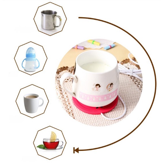 BAROKAH Cup Warmer Heating Pad Tatakan Pemanas Gelas Cangkir Minuman USB Power