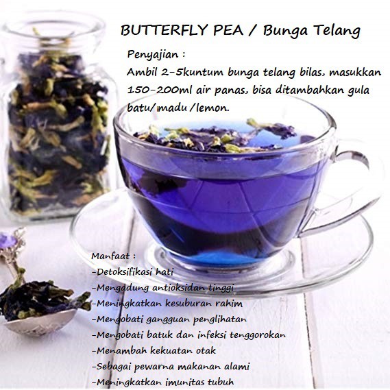 Butterfly Pea Flower Tea / Bunga Telang