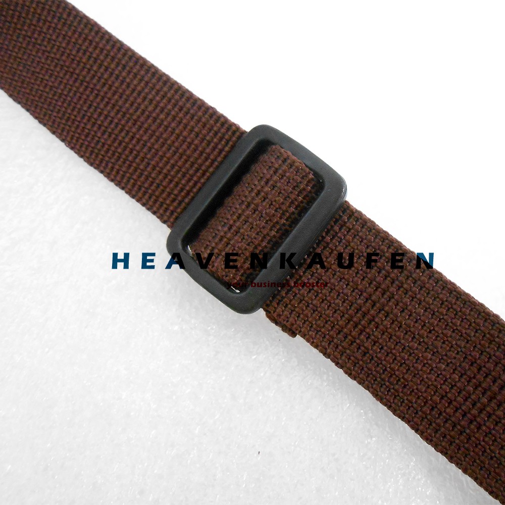 Tali Selempang Tas / Strap Tas Pria Lebar 2,5 cm Warna Coklat Kait Silver