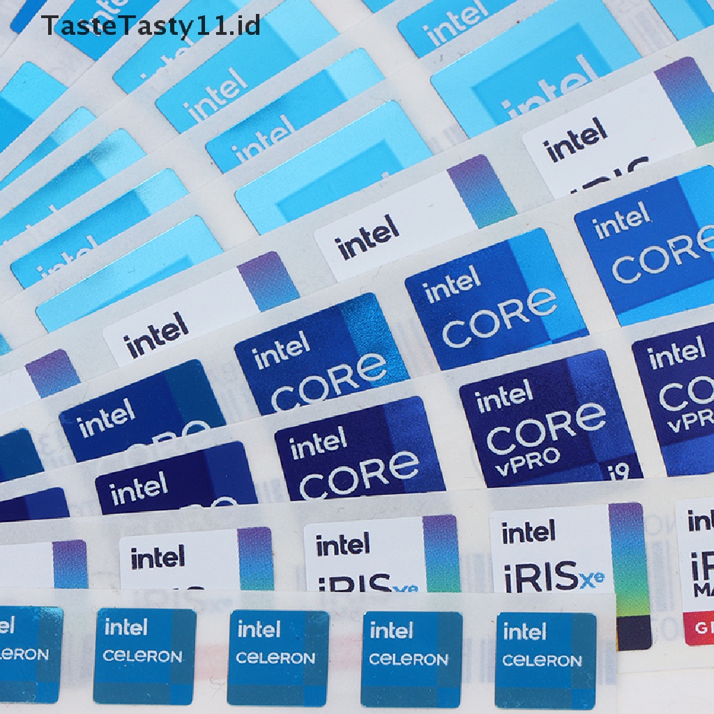 5pcs Stiker Label Hires Cpu Generasi Kedua 10 i3 i5 i7 i9 Untuk Dekorasi