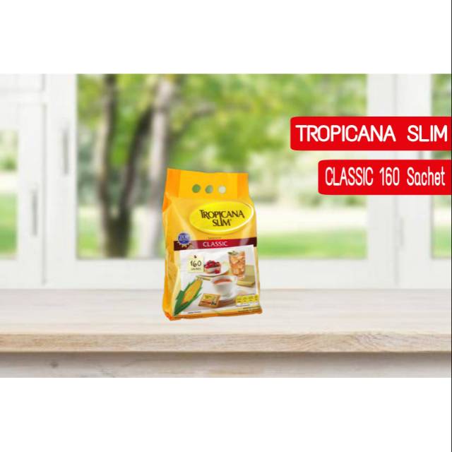 

TROPICANA SLIM SWEETENER CLASSIC 160 SACHET / GULA TROPICANA SLIM / GULA DIET SEHAT RENDAH KALORI