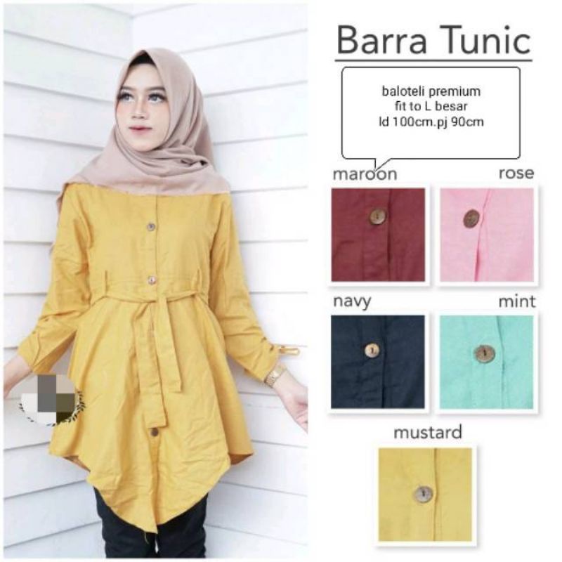 Barra tunik atasan wanita fashion remaja