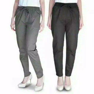 Harem Pants || Celana Kerja Wanita Harem || Celana Panjang Wanita Katun Jumbo Dan Standart - basic regular pants