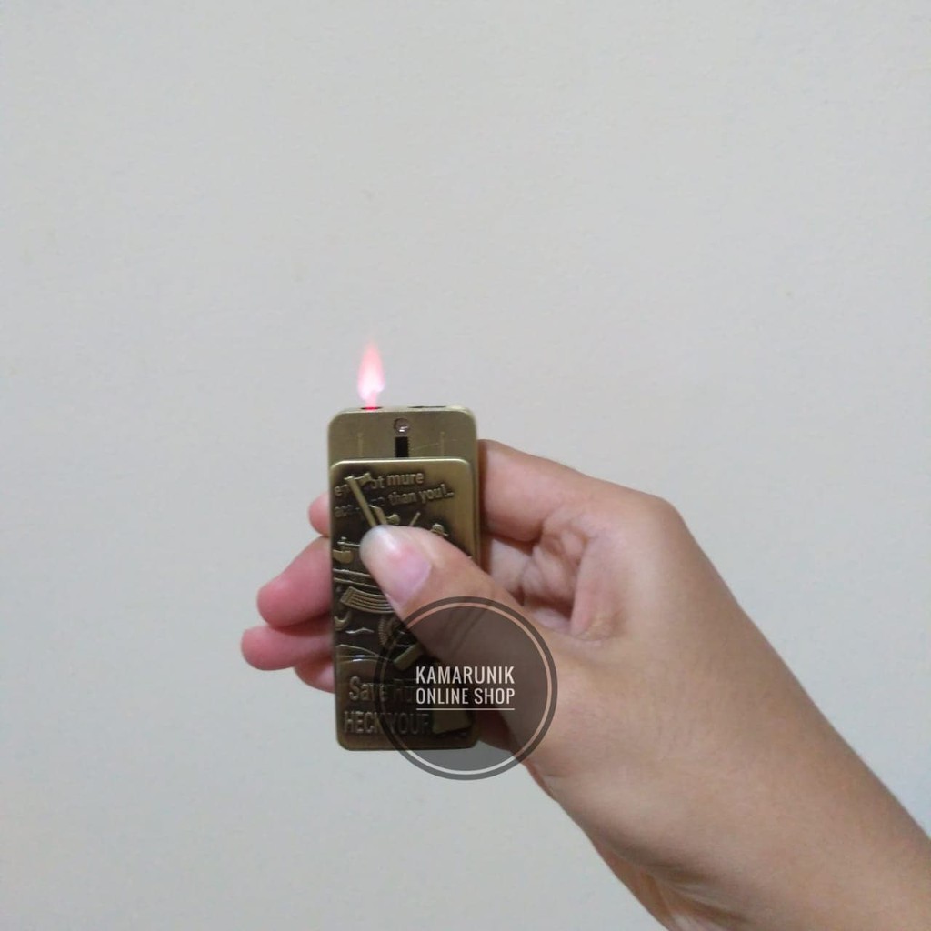 Terbaru Laris! KOREK API GAS GESEK SENAPAN 200-2 BO MANCIS LAS LIGHTER Murah!